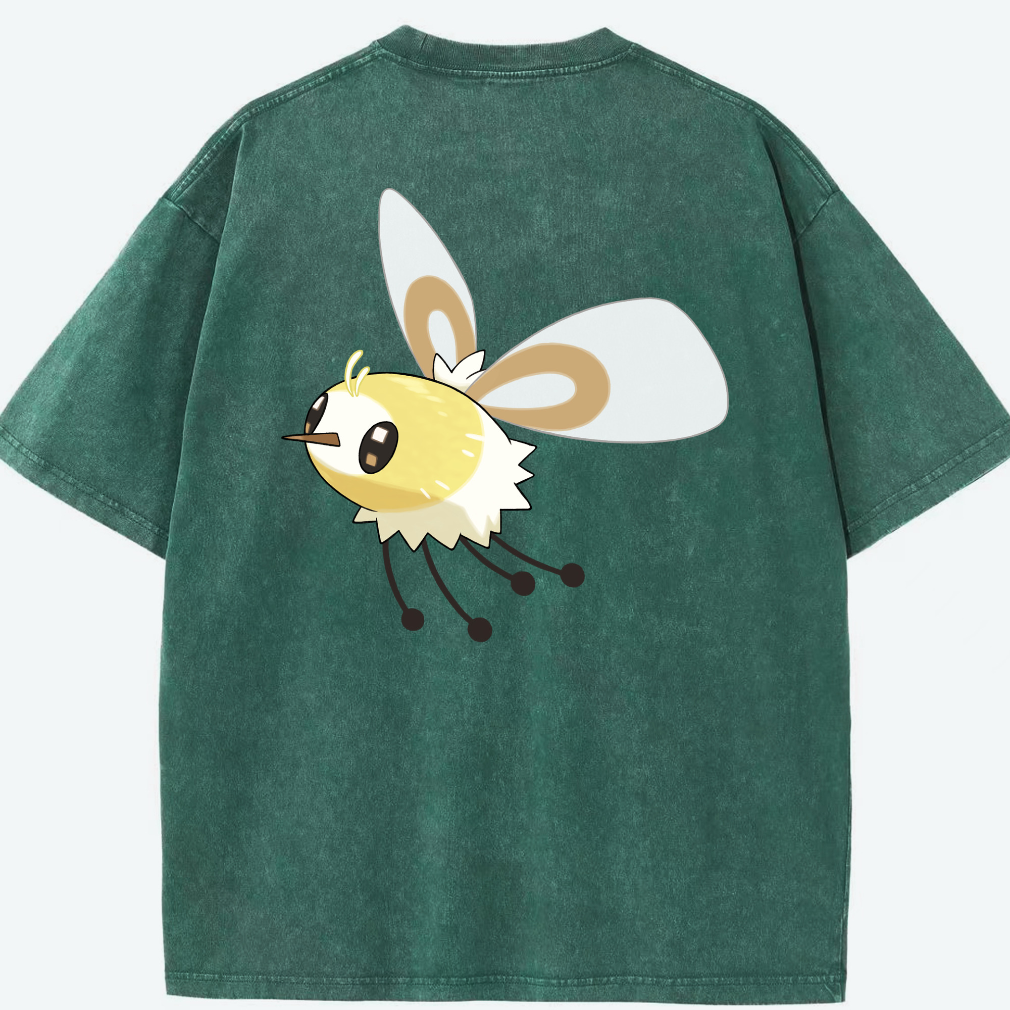 （画像用） ポケットモンスター Pokémon 綿100% ヴィンテージ風 半袖Tシャツ（背面プリント）